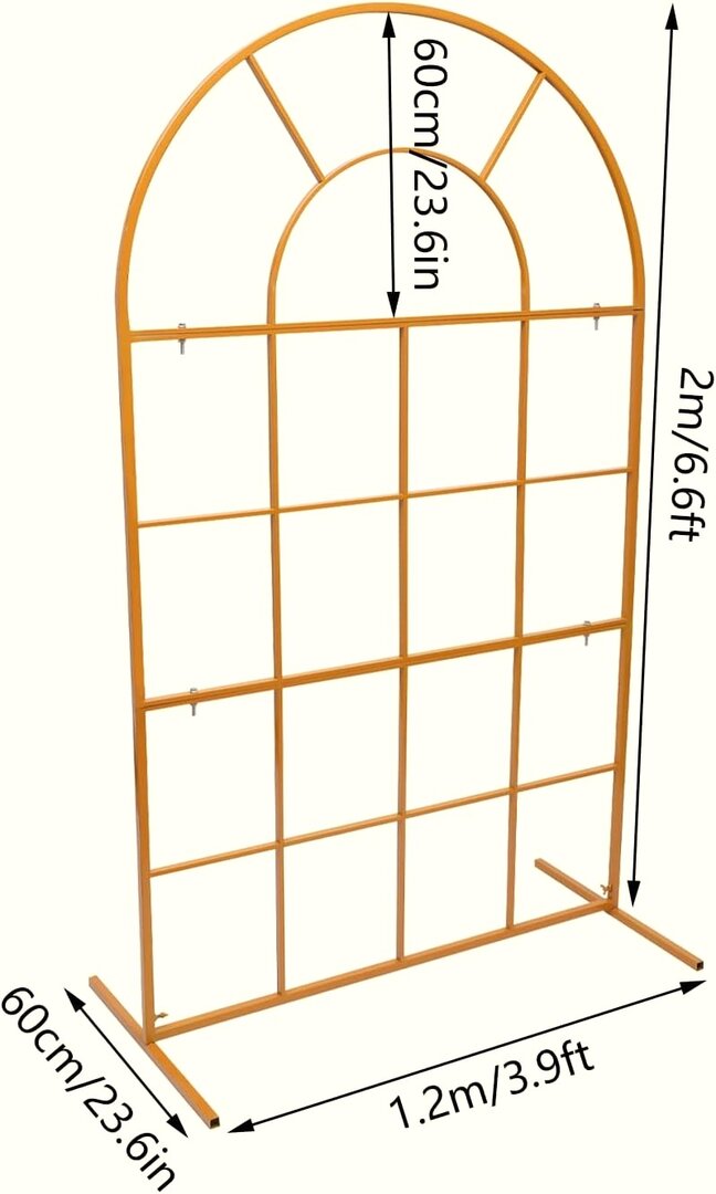 MD-TB42 Halbrunder goldender Gitterbogen #MIETE# 