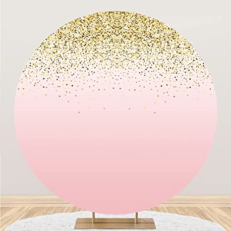 Fotohintergrund für Kinder "Rosa & Gold"