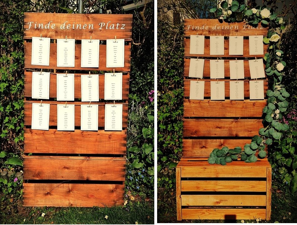 Tischordnung Individuelle Vintage Typ 1 #MIETE#