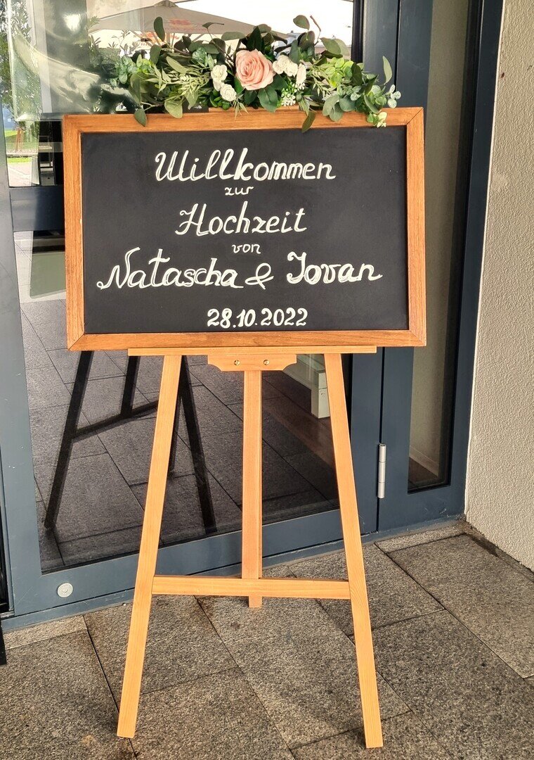 Willkommensschild im Bilderrahmen Typ 8 #MIETE#