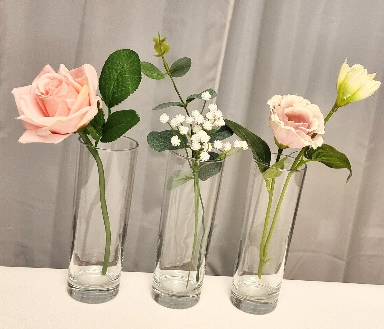 Kleine Zylinder Glasvasen #MIETE#