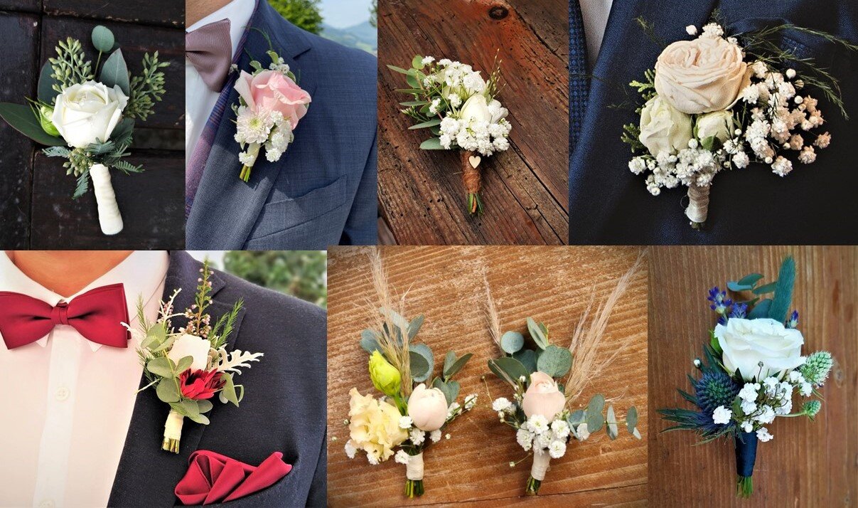 OA-BLAN01 Anstecker frische Blumen farbig #ONLINE-OFFERTE#