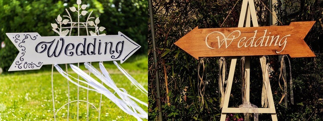 OA-ZD01 Wegweiser ""WEDDING"" #ONLINE-OFFERTE#