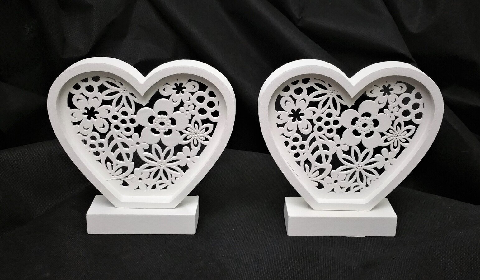 Dekofiguren "Herz mit Blumenornamenten" #MIETE#