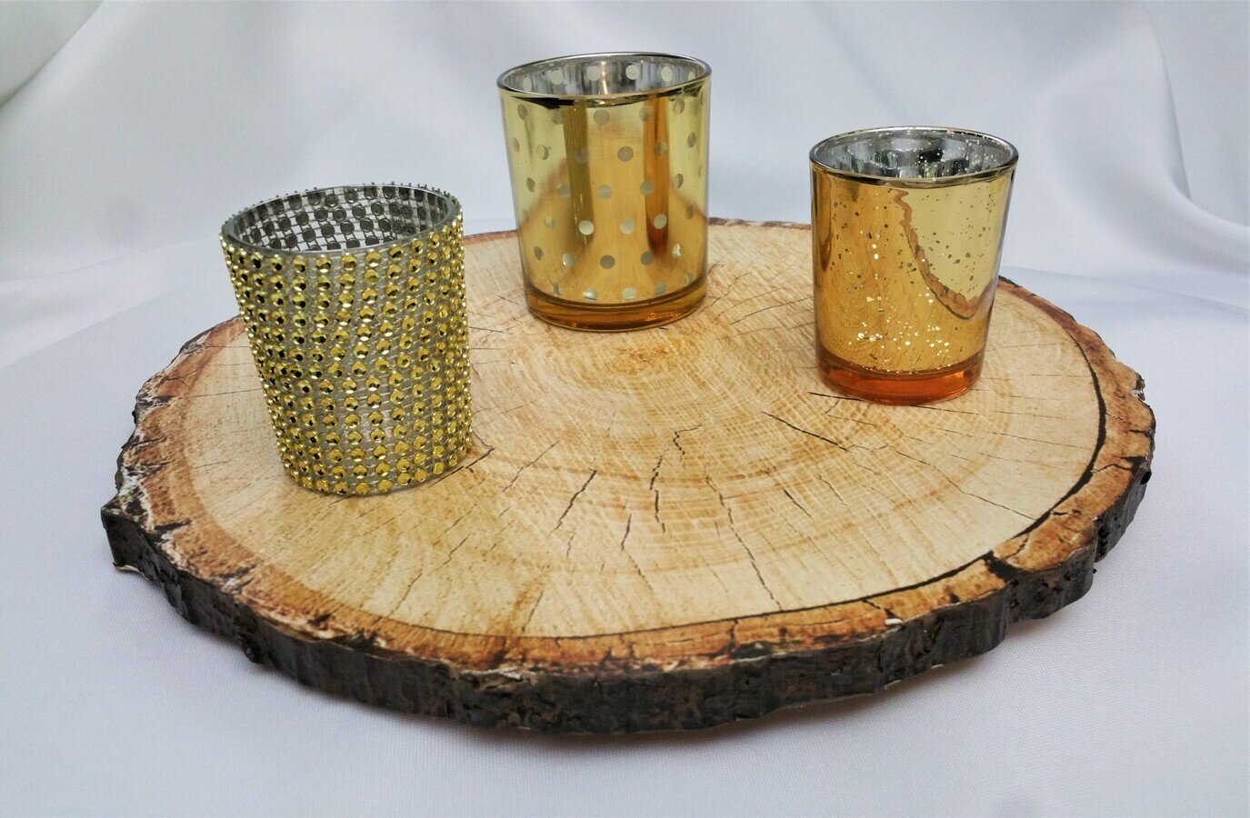 Rustikal "Holzring" Dekotablett #MIETE#
