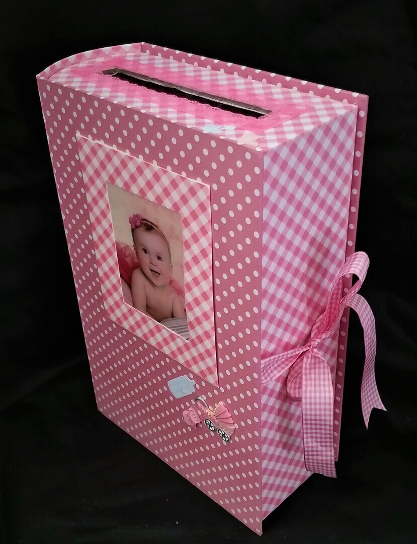 Briefbox für Gaben in Weiss-Rosa #MIETE#