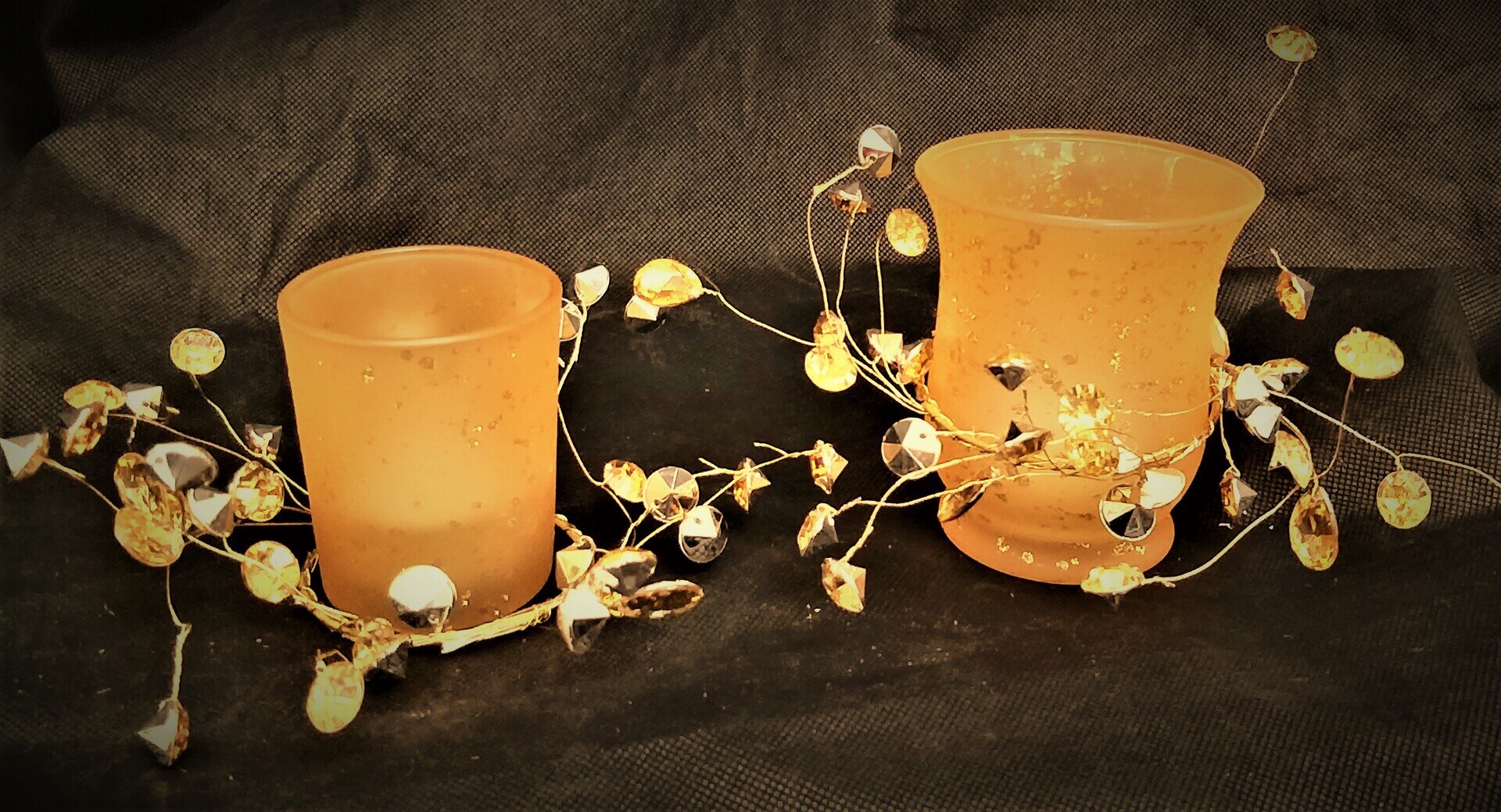 Teelichtgläser in Gold 3