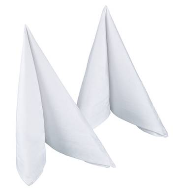OA-TW05 Klassische weisse Stoffservietten #ONLINE-OFFERTE#