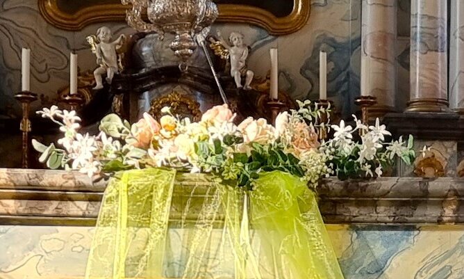 OA-KD07 Altar Seidenblumen #ONLINE-OFFERTE#