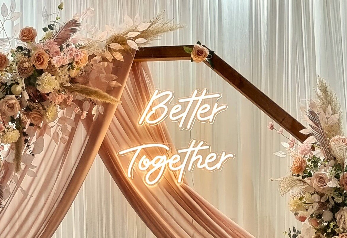 Schriftzug "Better Together" #MIETE#