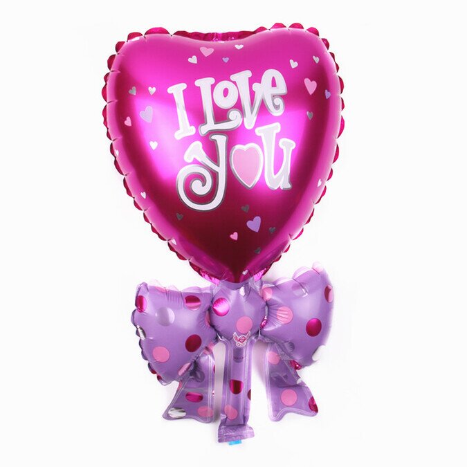 Folienballon "I Love You" in Herzform