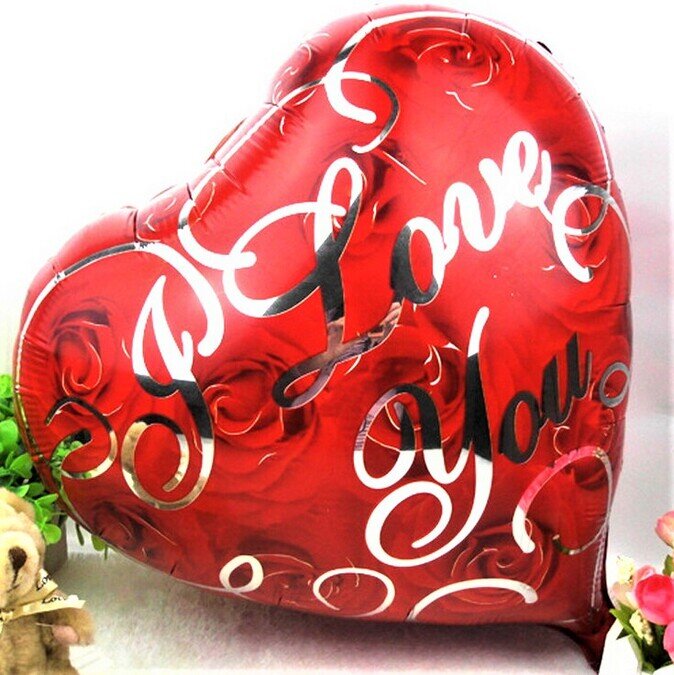 Folienballon "Love" in Herzform