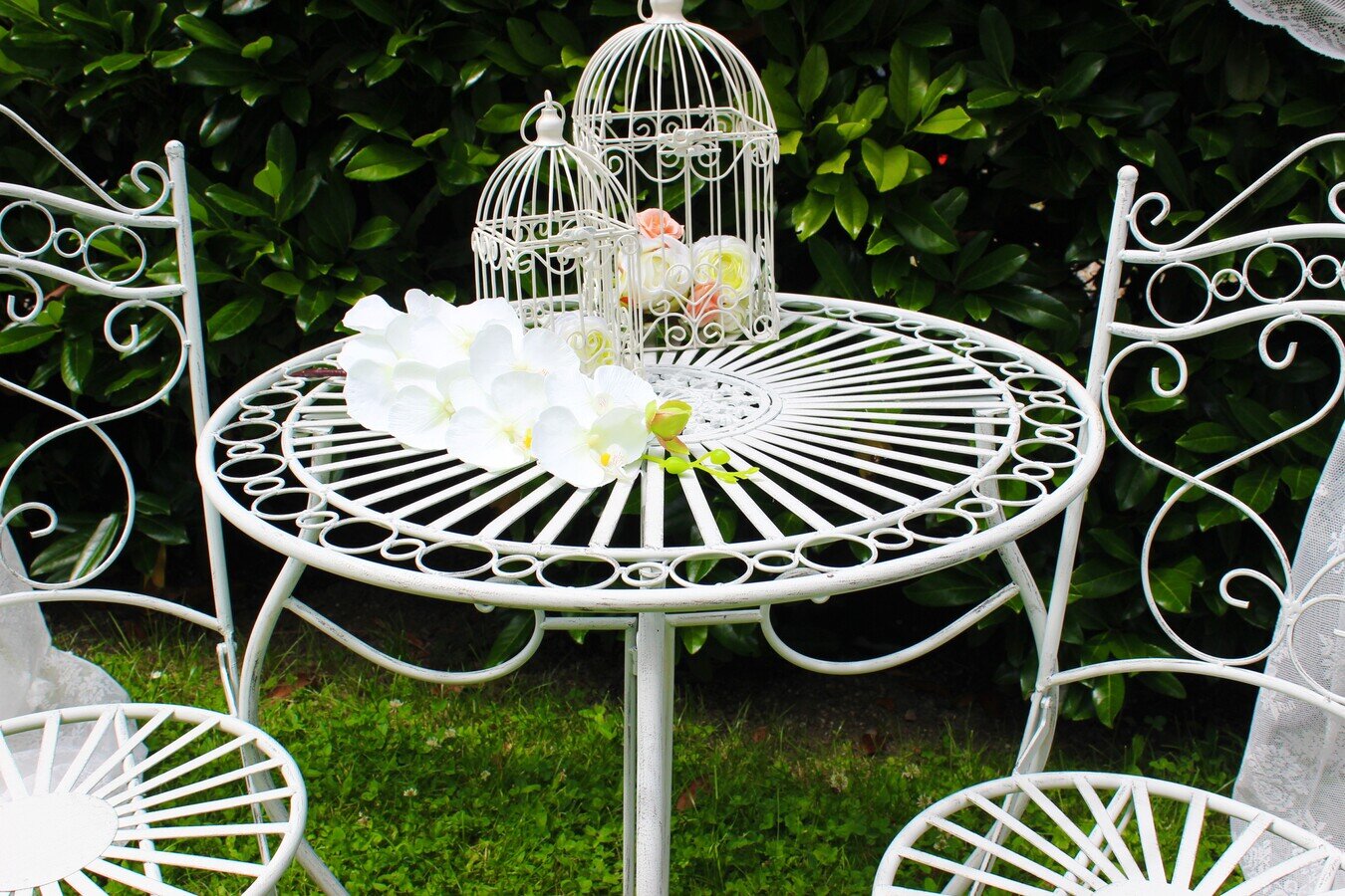Antik Gartenmöbel "Tisch mit Stühlen" #MIETE#