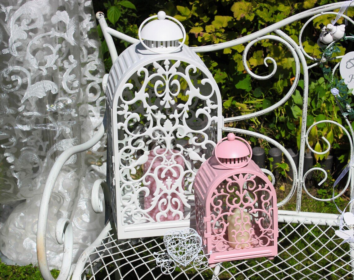 Dekorative "Vogelkäfige" mit Glas im Set #MIETE#