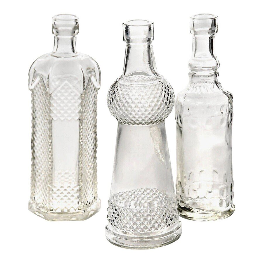 Rustikal Klarglas-Flasche #MIETE#