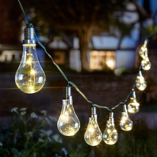 Lichterkette Vintage mit LED-Glühbirnen #MIETE#
