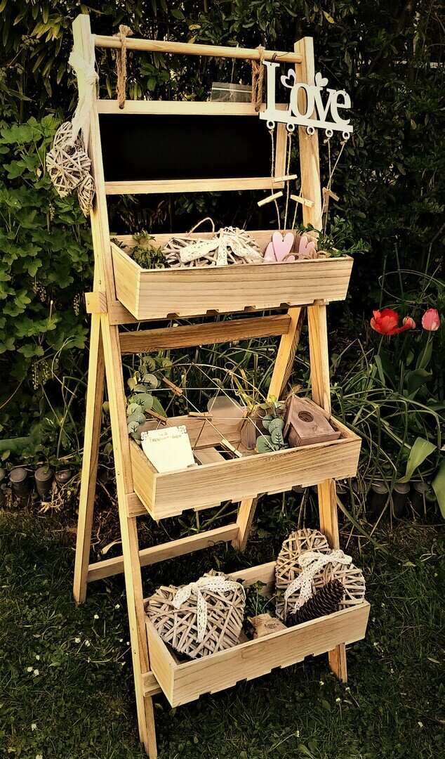 Vintage Holzkisten Halter #MIETE#