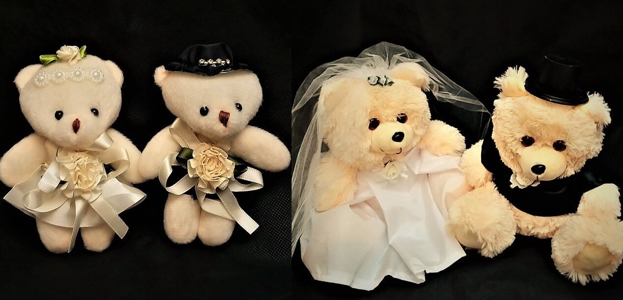 Teddybär Hochzeitpaar