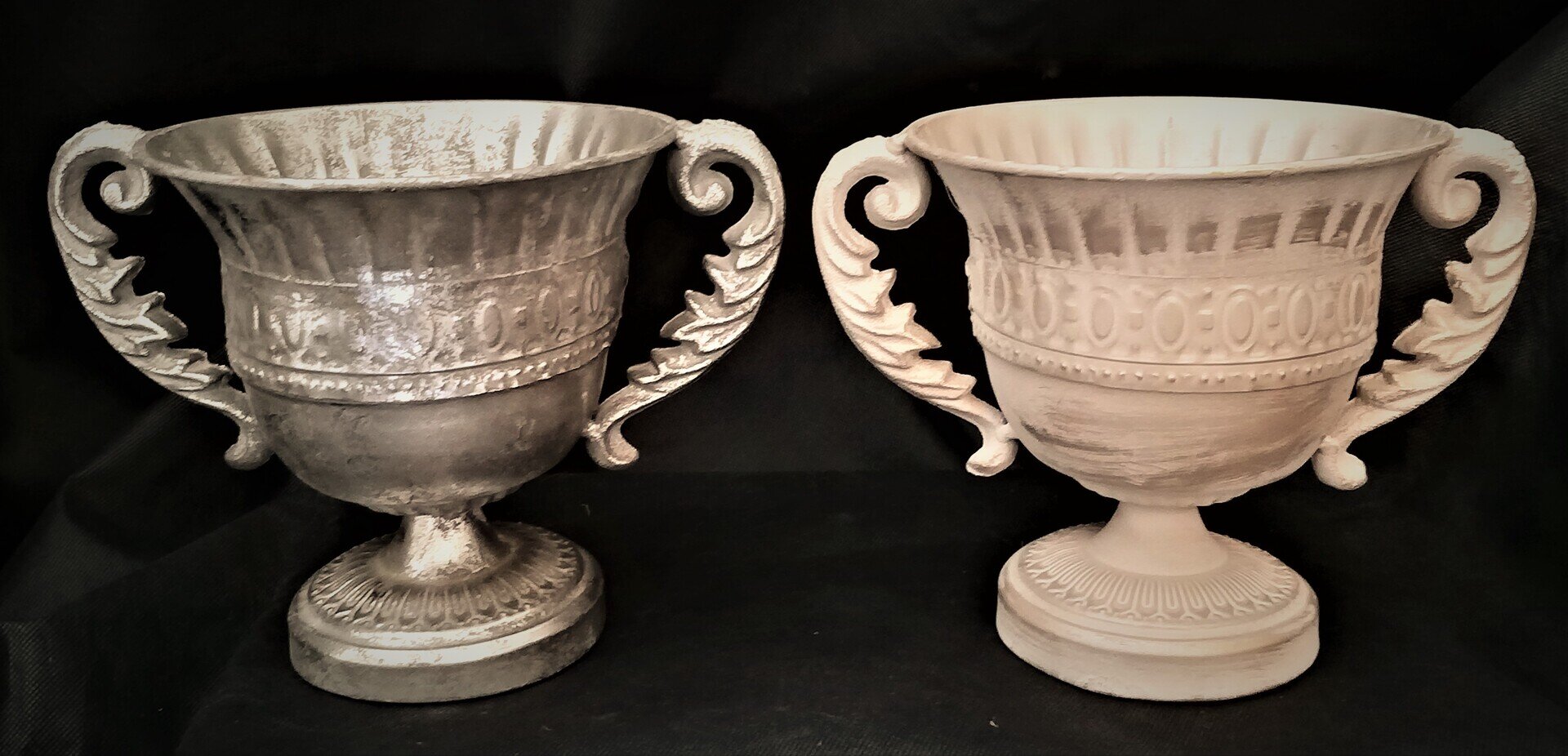 Pokalvasen in Silber und Hellgold #MIETE#