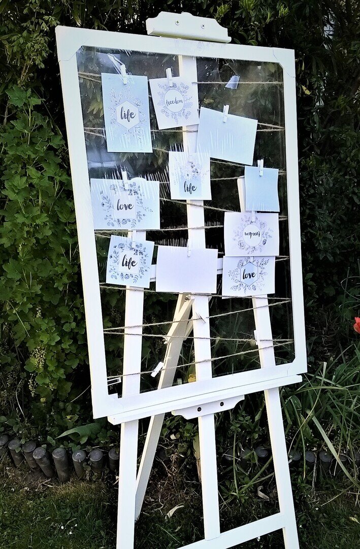 Tischordnung im Bilderrahmen Typ 4 #MIETE#