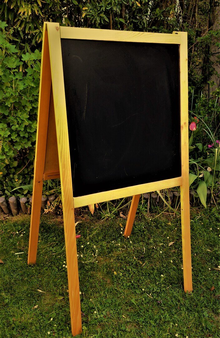 Willkommensschild mit Kreidetafel Vintage Typ 11 #MIETE#